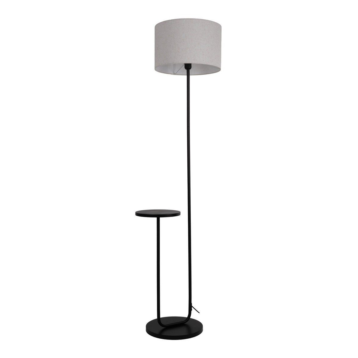 Tijdloze Artisan staande lamp met zorgvuldig samengesteld zwart metalen ontwerp