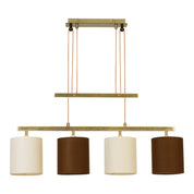 Timeless Artisan Pendant Lamp in Brown and Beige Luxury Design