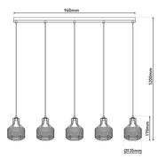 Tijdloze Artisan hanglamp in luxe zwart en goud design