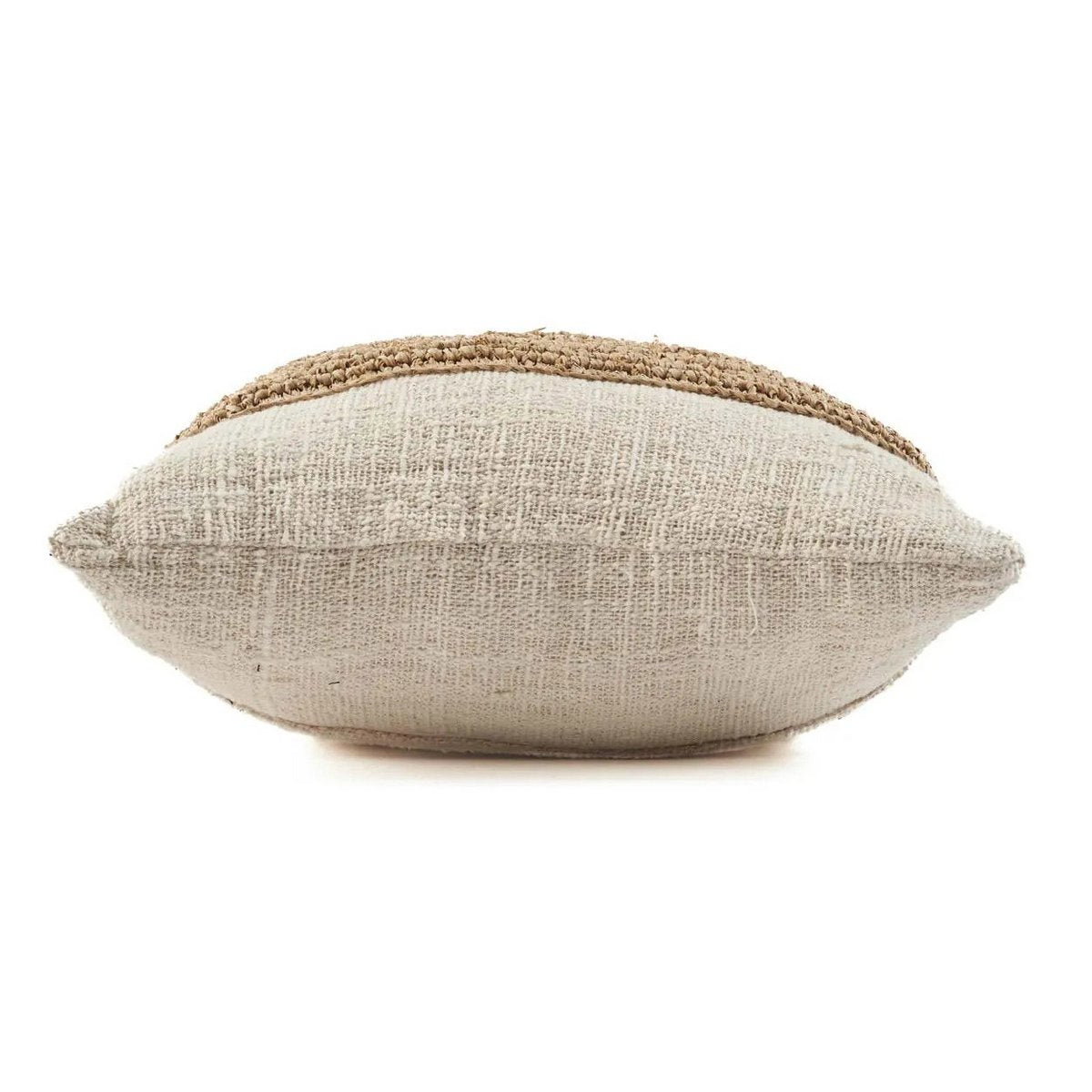 De Raffia Stempel Kussenhoes - Natuurlijk