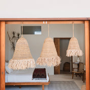 Boho Handgeweven Plafondlamp met Lange Franjes (3 maten)