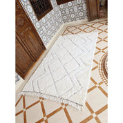 Luxury Handmade Beni Ouarain Rug in Authentic Wool Design