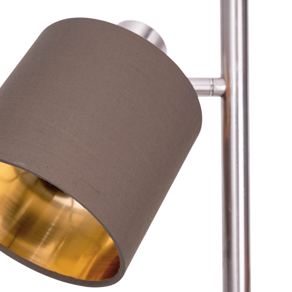 Handgemaakte luxe metalen staande lamp met ambachtelijke stoffen kappen