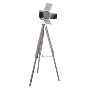 Premium handgemaakte driepotige staande lamp in natuurlijk design