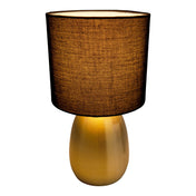 Timeless Luxury Handmade Table Lamp in Gold and Black Design