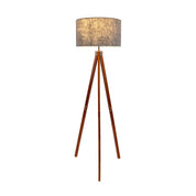 Handgemaakte luxe staande lamp van natuurlijke materialen - Tijdloos design