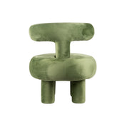 Abrazo velvet armchair green