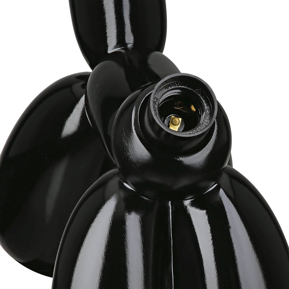 Scotty black resin table lamp