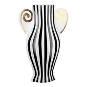 Strata harmony white and gold ceramic vase