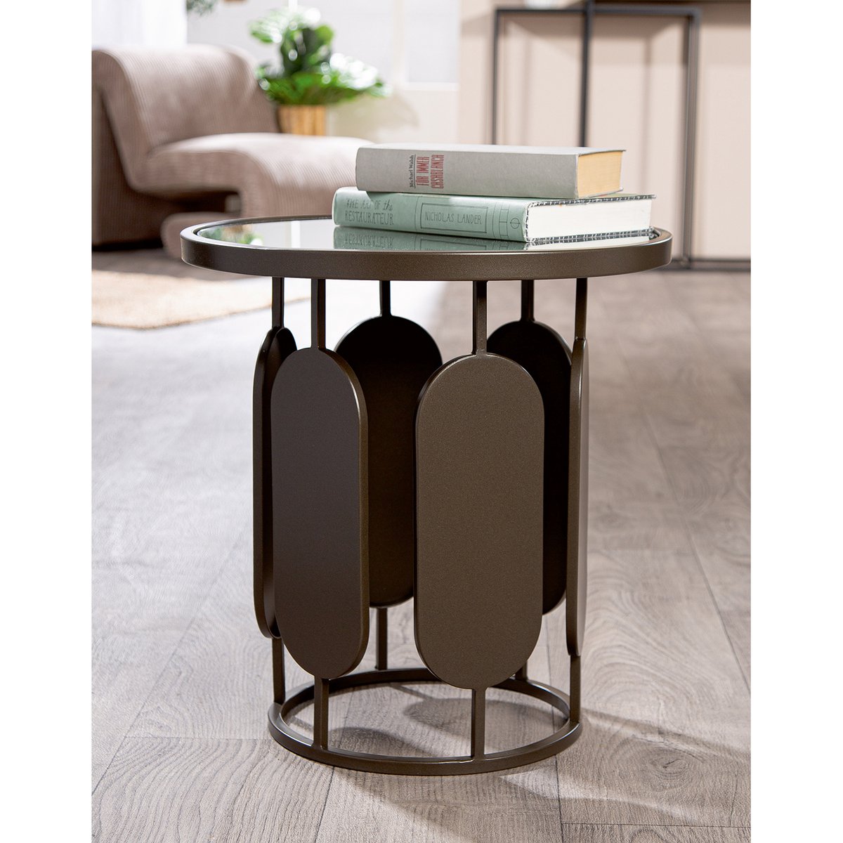 Timeless Artisan Round Table - Luxury Handmade Design in Anthracite