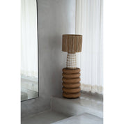 Umiko spiral teak stool