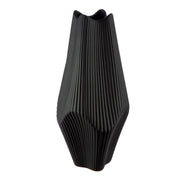 Vessel of stillness black ceramic vase