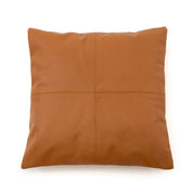 The Four Panel Leren Kussenhoes - Camel - 40x40