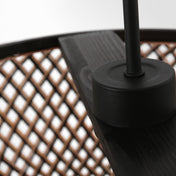 Kairo beech/black bamboo pendant lamp