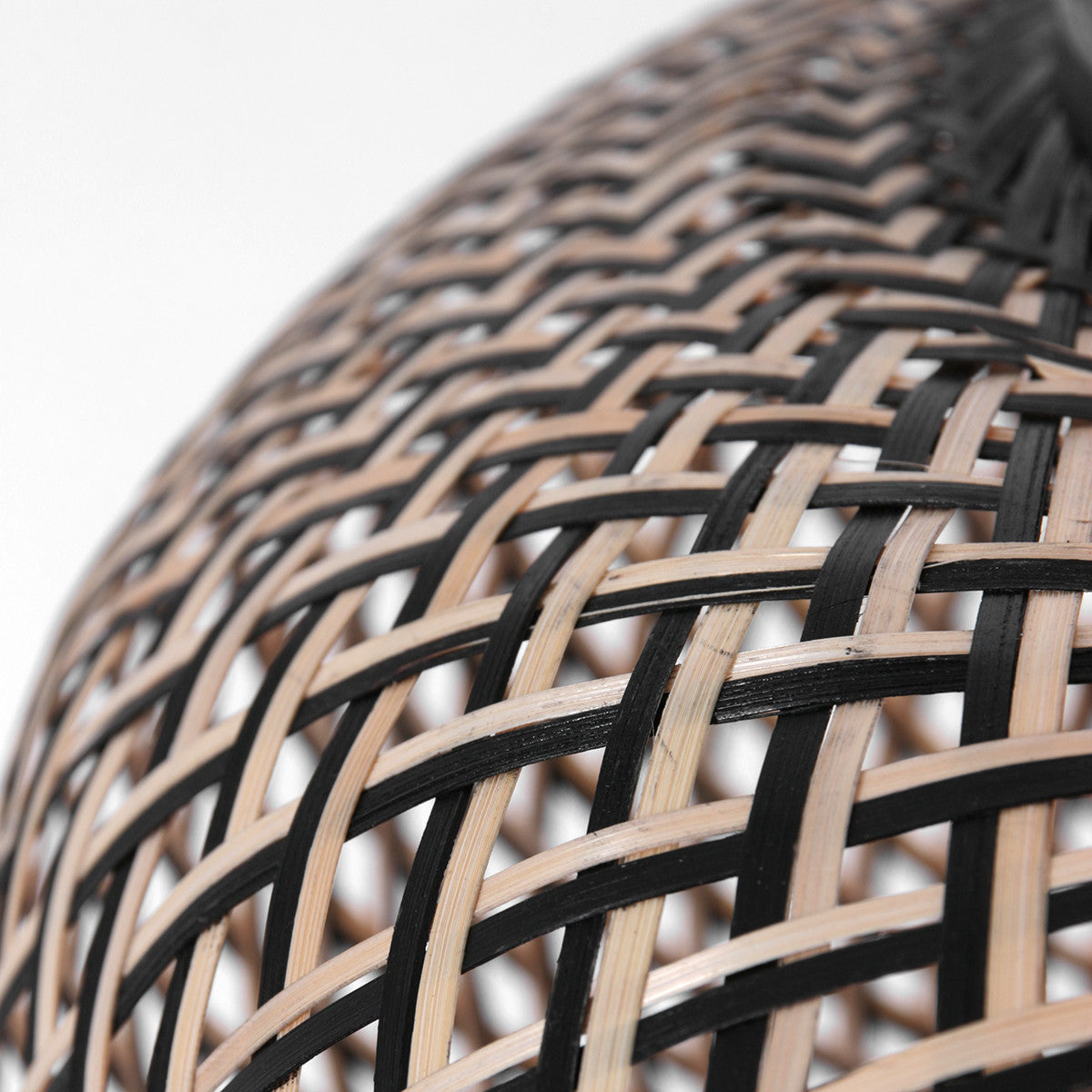 Kairo beech/black bamboo pendant lamp