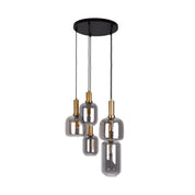 Tijdloze handgemaakte ambachtelijke hanglamp - Premium zwart glas