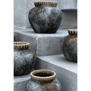Timeless Artisan Vase in Antique Grey - Curated Luxury Design