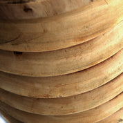 Hollowed suar side table stool