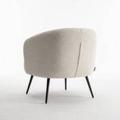Fauteuil Amélie teddy ivory