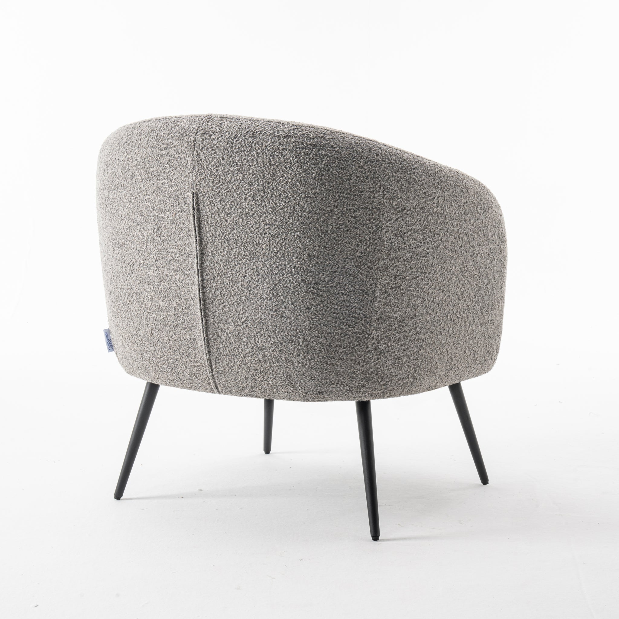 Fauteuil Amélie teddy steel