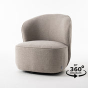 Draaifauteuil Elodie teddy natural