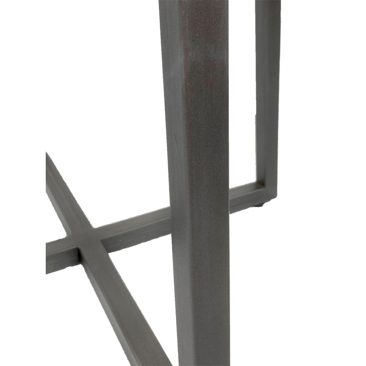 Handgemaakte luxe ronde salontafel met ambachtelijk metalen frame