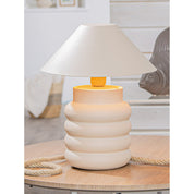 Ripple cream iron table lamp