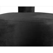 Abrazo velvet armchair black