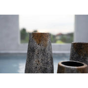Timeless Artisan Crafted Luxury Vase in Antique Grey Finish