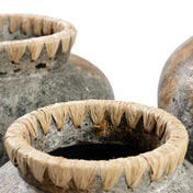 Curated Handmade Artisan Vase in Antique Grey - Timeless Design