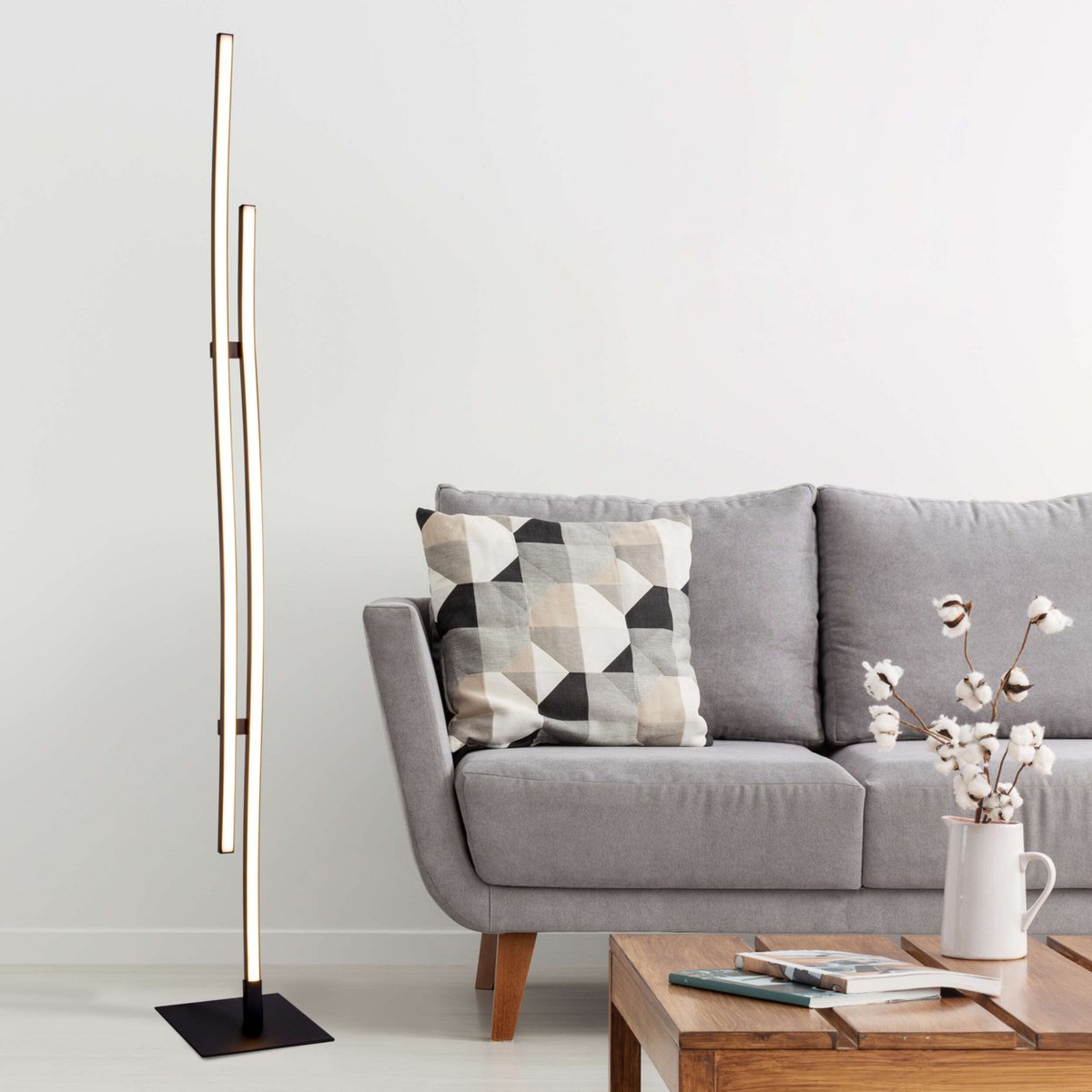 Premium handgemaakte LED-vloerlamp - Tijdloos ambachtelijk design