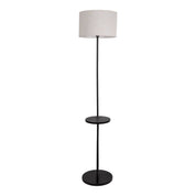 Tijdloze Artisan staande lamp met zorgvuldig samengesteld zwart metalen ontwerp