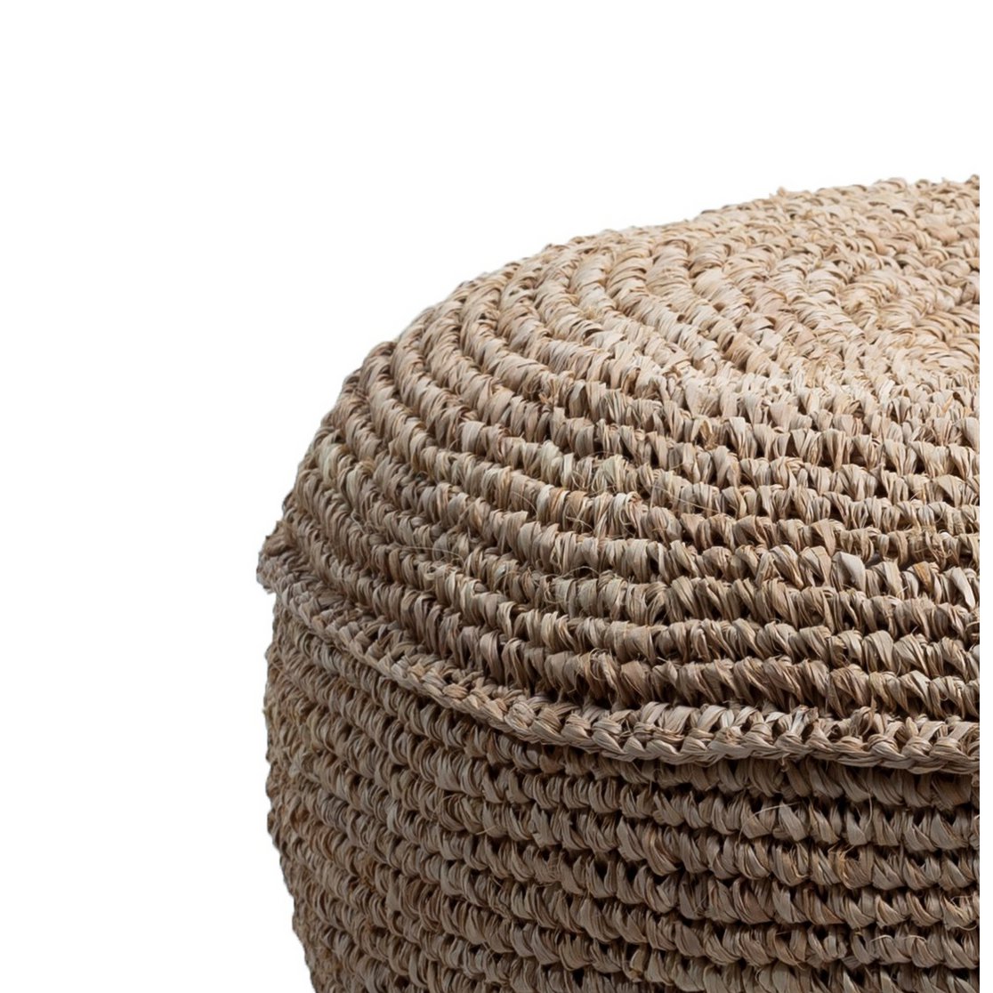 Telu raffia pouf (2 sizes)