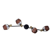 Handcrafted Luxury Corbis Ceiling Lamp in Black and Gold