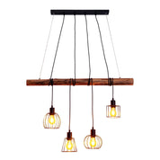 Handgemaakte hanglamp in hout - ambachtelijk ontwerp, premium kwaliteit