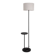 Tijdloze Artisan staande lamp met zorgvuldig samengesteld zwart metalen ontwerp