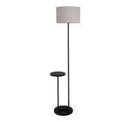 Tijdloze Artisan staande lamp met zorgvuldig samengesteld zwart metalen ontwerp