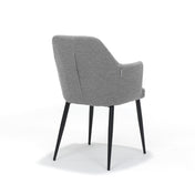 Calvin armstoel Stof Teddy Steel