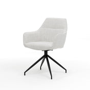 Toscane armstoel - Stof Oasis Natural - draaivoet M4