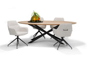 Toscane armstoel - Stof Oasis Natural - draaivoet M4