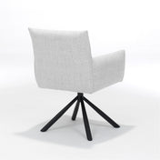 Focus armstoel - Stof Oasis Natural - draaivoet zwart