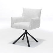 Focus armstoel - Stof Oasis Natural - draaivoet zwart