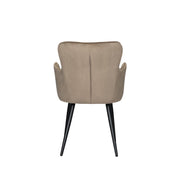 Elegant Hand-Finished Wing Chairs in Neutral Tones Set of 2