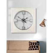 Vintage passage silver and white wall clock