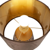 Handcrafted Luxury Ceramic Table Lamp in Beige and Gray