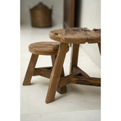 Yatai reclaimed teak stool – small