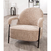 Ovina upholstered armchair beige