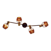 Handcrafted Luxury Corbis Ceiling Lamp in Black and Gold