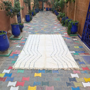 Handcrafted Luxury Berber Rug in Timeless Khémisset Design