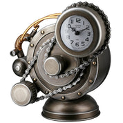 CADA legacy silver round metal table clock
